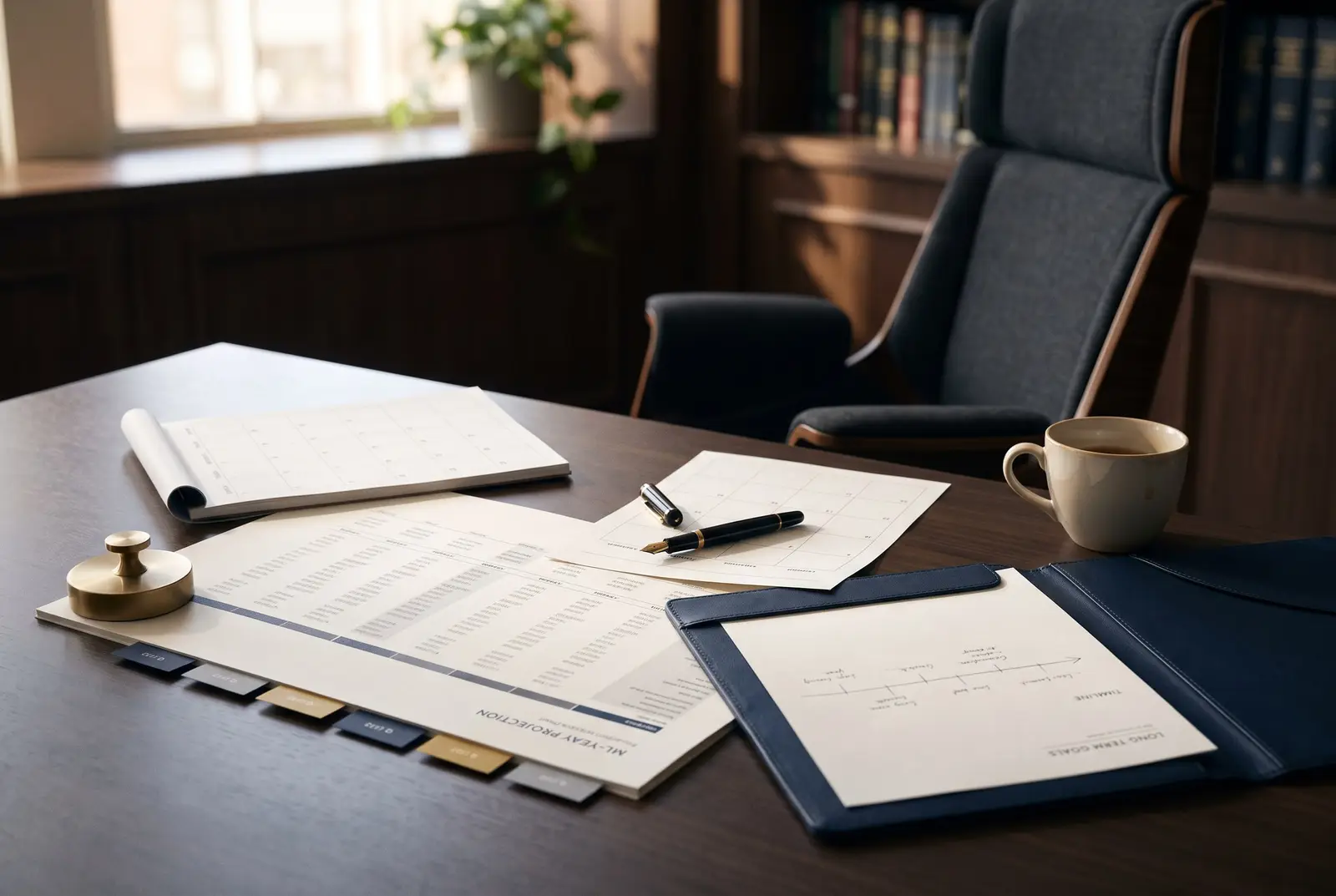 Multi-year tax projections prepared for a Los Angeles tax planning engagement
